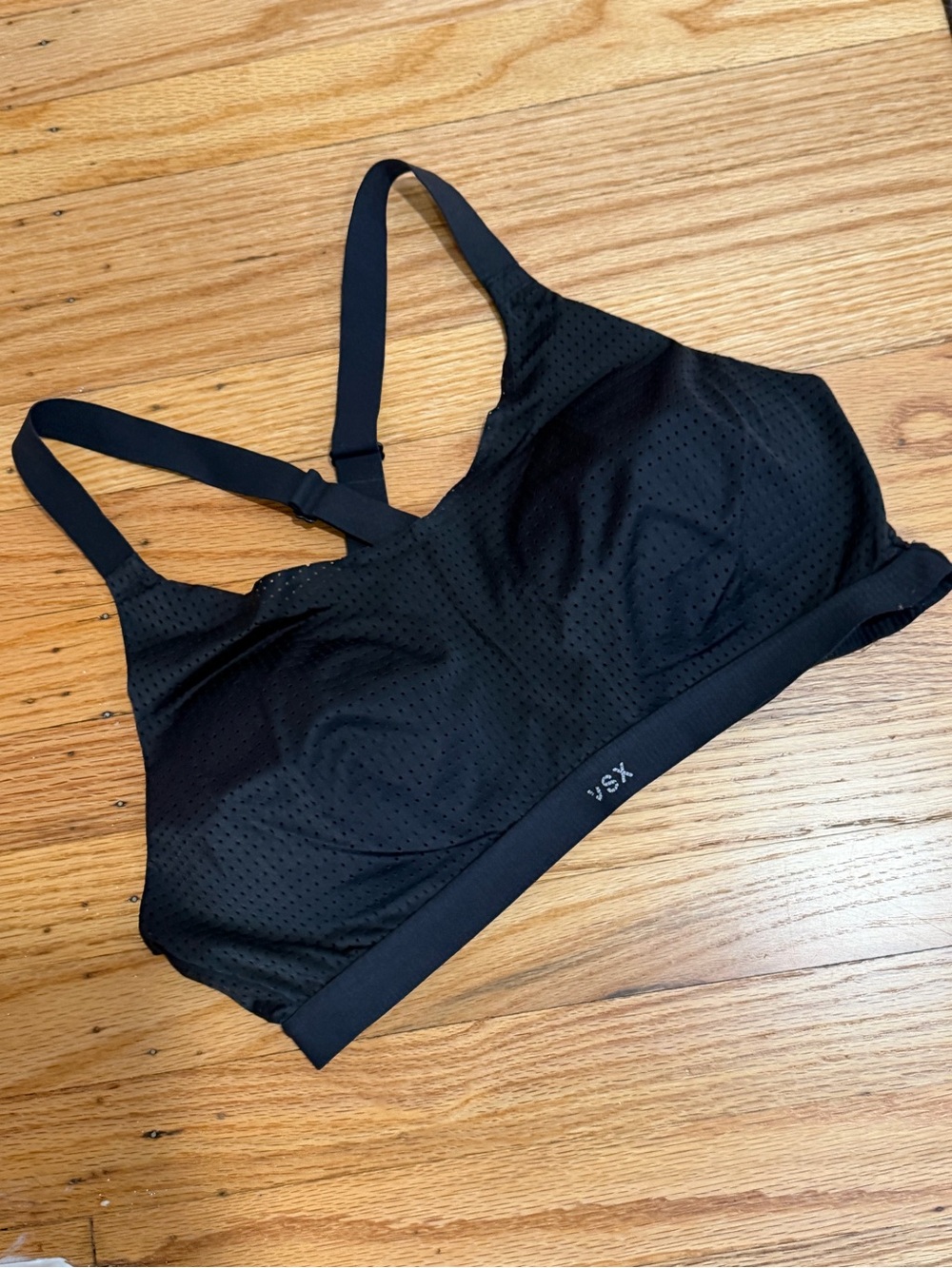 VSX Black Perforated Wireless Sports Bra